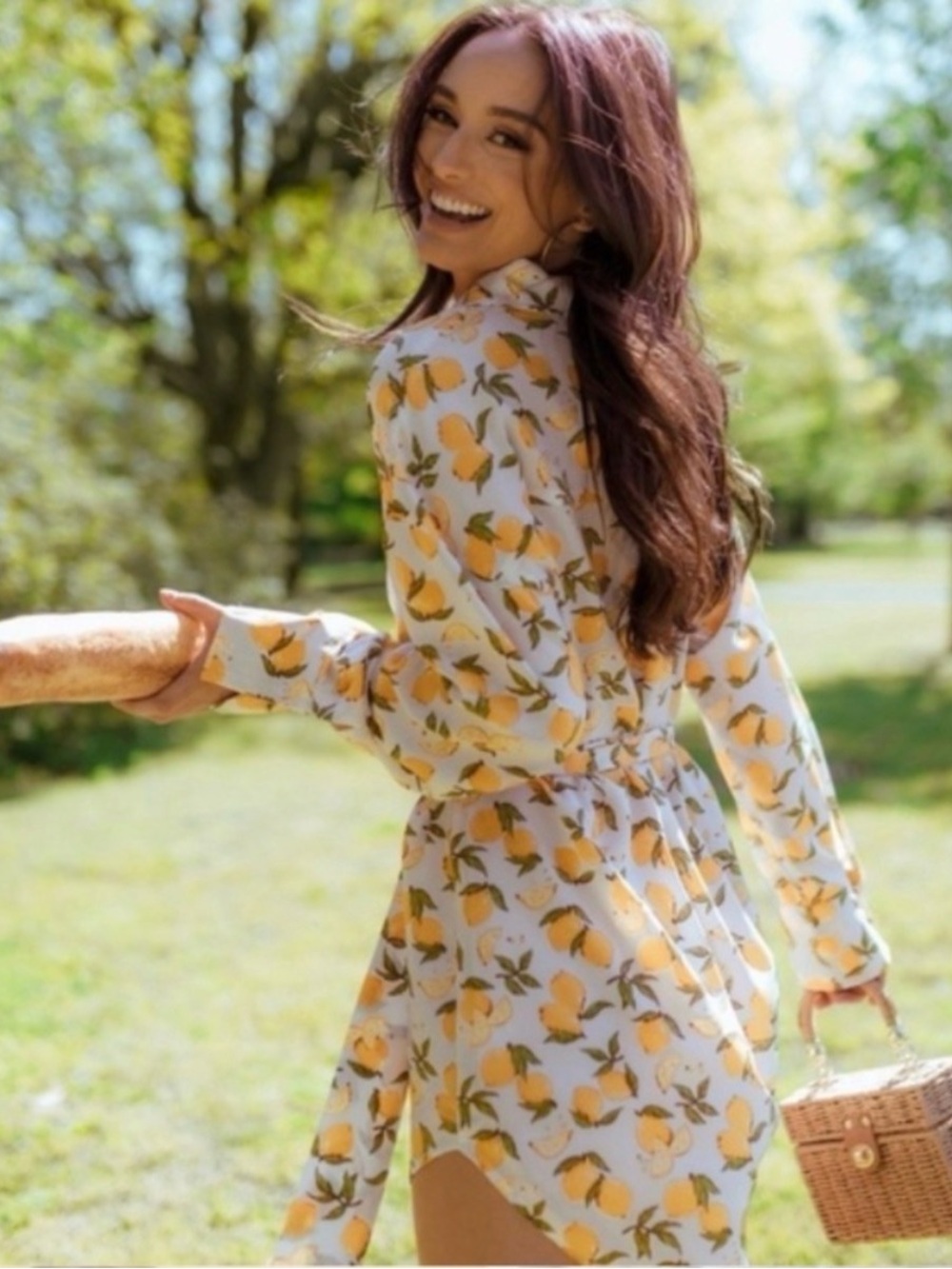 Kittenish Amalfi Lemon button down shirt/dress